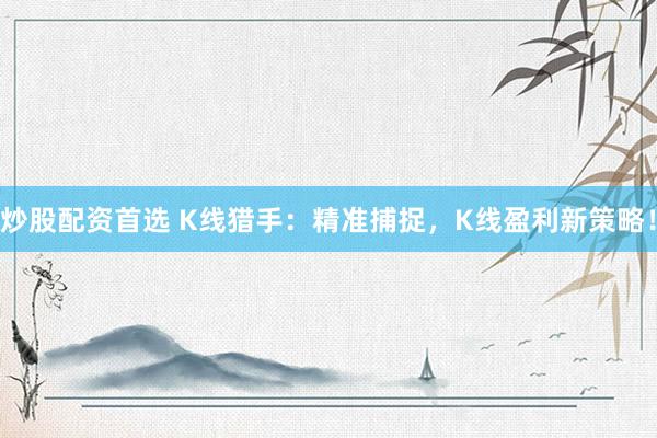 炒股配资首选 K线猎手：精准捕捉，K线盈利新策略！
