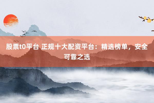 股票t0平台 正规十大配资平台：精选榜单，安全可靠之选