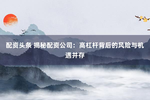 配资头条 揭秘配资公司：高杠杆背后的风险与机遇并存