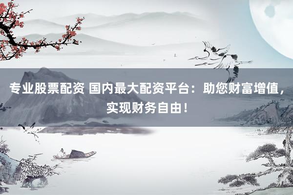 专业股票配资 国内最大配资平台:助您财富增值,实现财务自由!